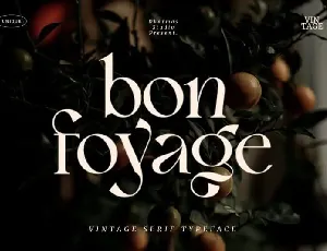 Bon Foyage Serif font