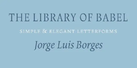 Borges Family font