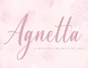 Agnetta Calligraphy Script font