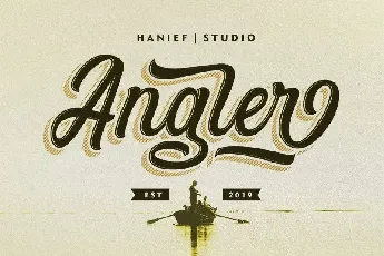 Angler Modern Script font