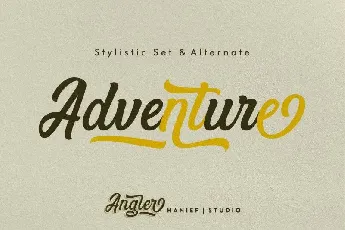 Angler Modern Script font