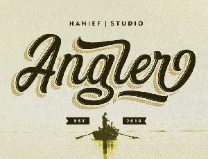 Angler Modern Script font