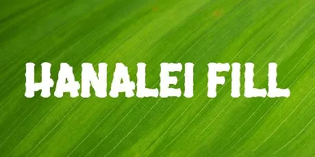 Hanalei Fill font