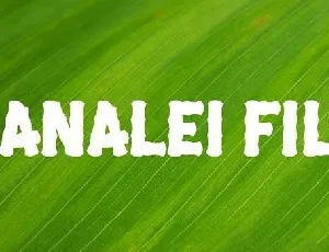 Hanalei Fill font