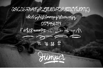 Jumper Handwritten Free font