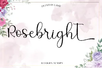 Rosebright font