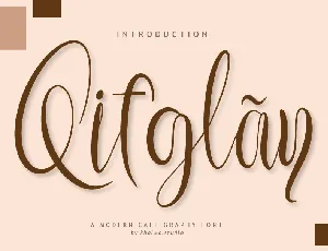 Qifglay font