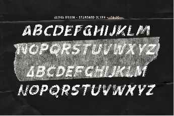 Aloha Brush - Demo Version font