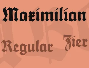 Maximilian font