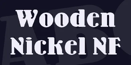 Wooden Nickel NF font