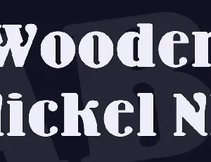 Wooden Nickel NF font