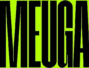 Meuga Sans font