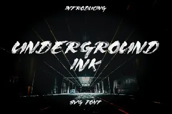 Underground Brush font