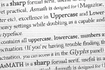 Asmath Sharp Serif font