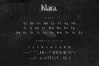 Klara font