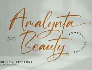 Amalynta Beauty font