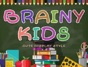 Brainy Kids Display font