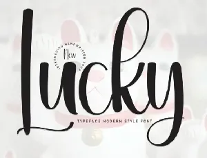 Lucky Script font