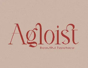 Agloist font