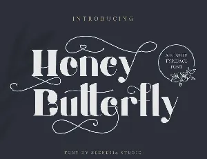 Honey Batterfly Display font