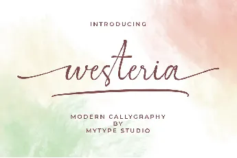 Westeria font