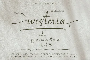 Westeria font