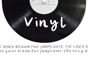 Vinyl font