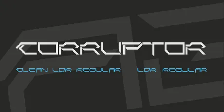 Corruptor font