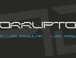 Corruptor font