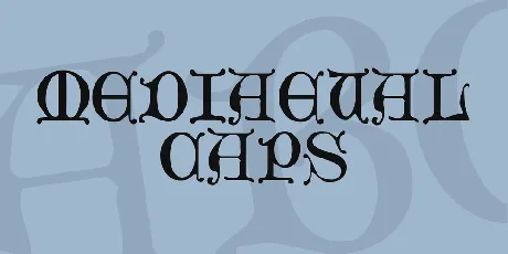 Mediaeval Caps font