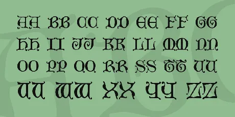 Mediaeval Caps font