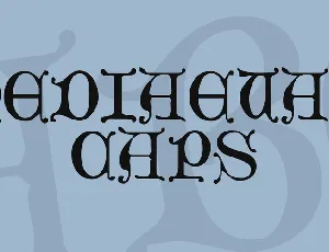 Mediaeval Caps font