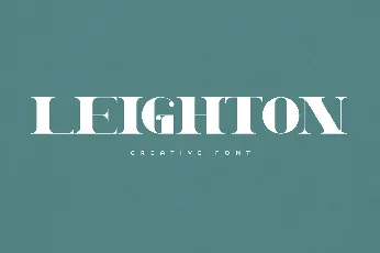 Leighton font