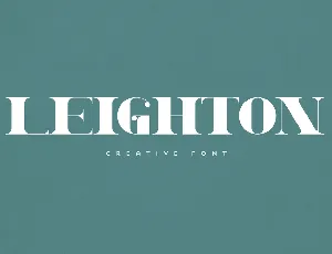 Leighton font