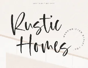 Rustic Homes font