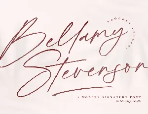 Bellamy Stevenson font