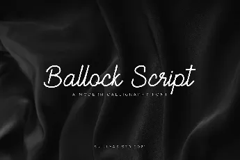 Ballock Script font