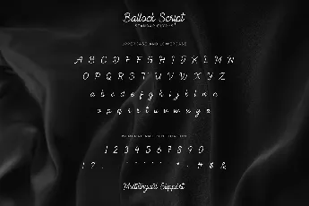 Ballock Script font