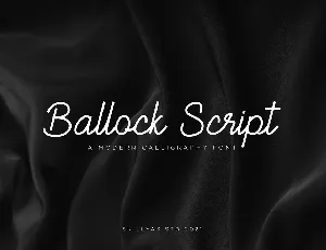 Ballock Script font