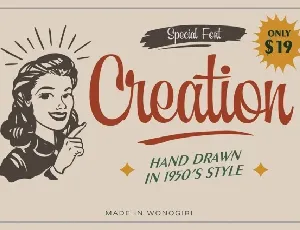 Creation font