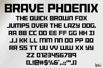 Brave Phoenix font