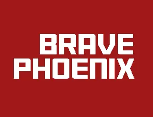 Brave Phoenix font