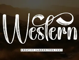 Western Brush font