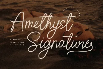 Amethyst Signature Free font