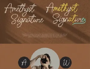 Amethyst Signature Free font