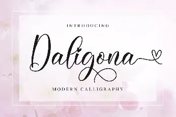 Daligona Modern Calligraphy Script font