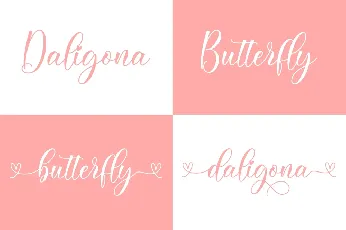 Daligona Modern Calligraphy Script font