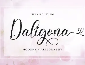 Daligona Modern Calligraphy Script font