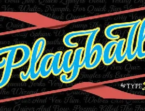 Playball font