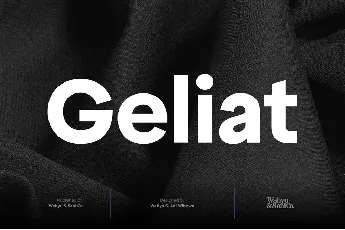 Geliat font